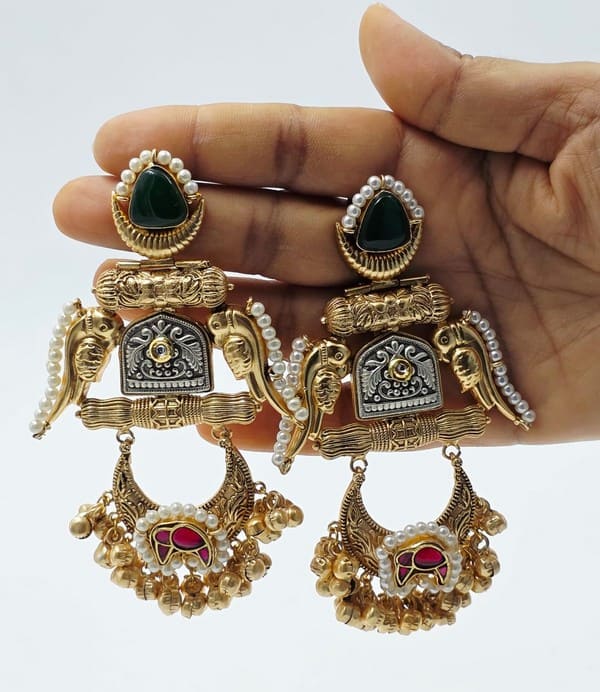 Ghungroo Kalpita Chandbali - Image 2