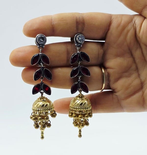 Duality Glow Drops Jhumki - Image 4