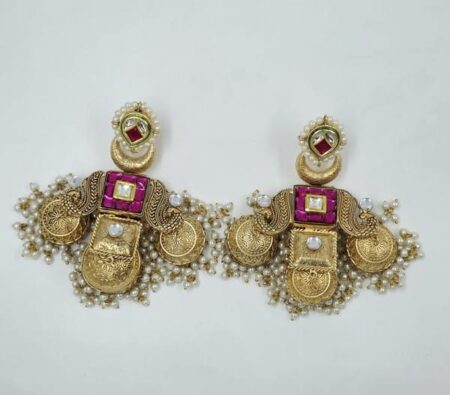 Rajnandini Temple Jhumka Earrings