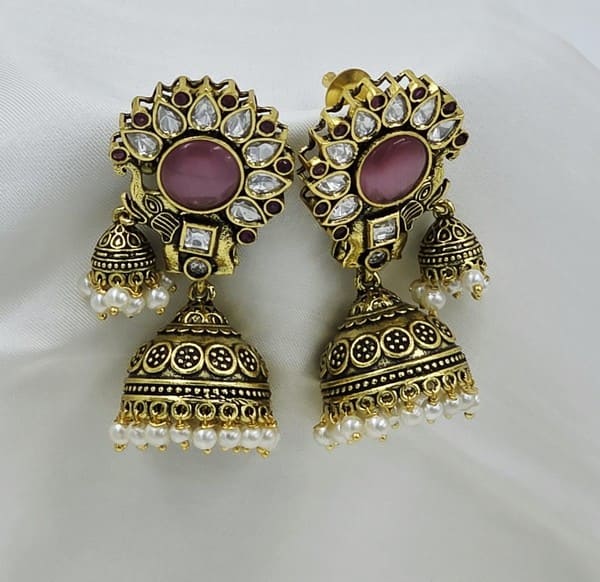 Elephant Bloom Jhumkas
