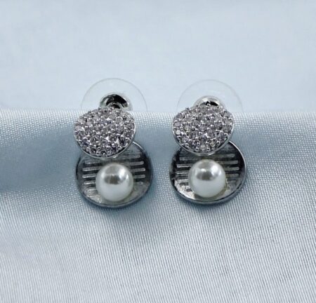 Pearl n Pave Dome Studs