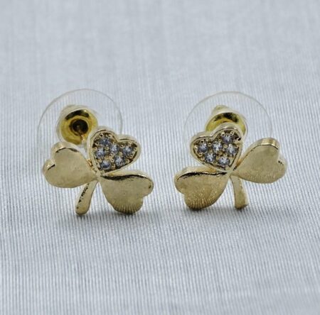 Lucky Clover Sparkle Studs