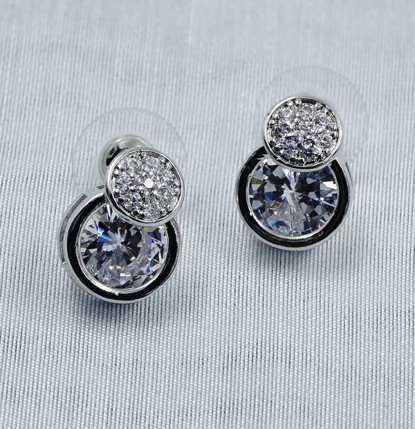 Luna Spark Crystal Studs - Image 2