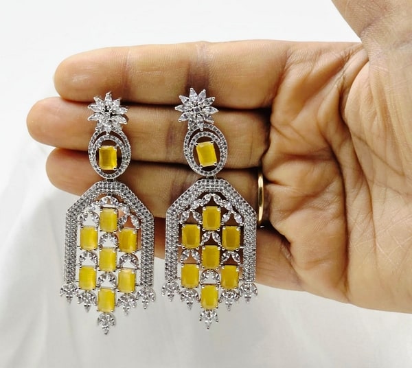 Sunflare Royale Statement Earrings - Image 2
