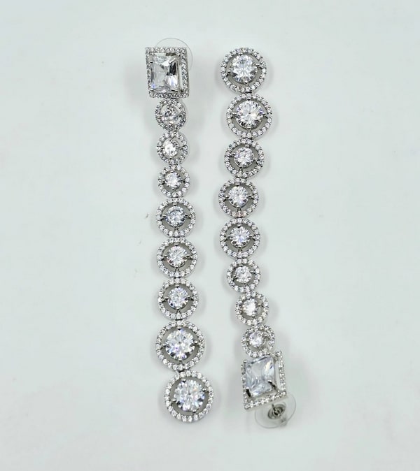 Crystal Veil Earrings - Image 4