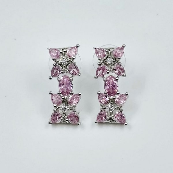 Icy Bloom Drop Earrings - Image 5