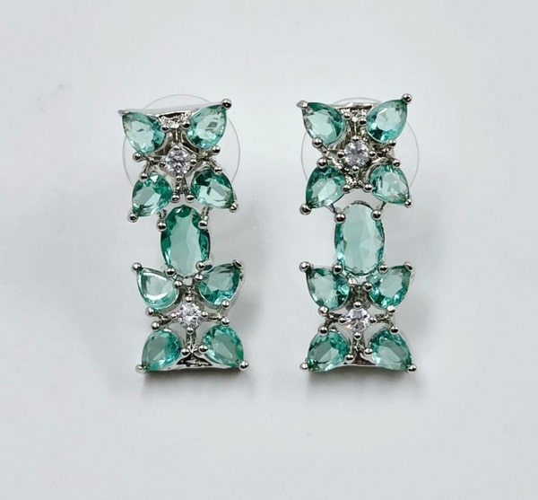 Icy Bloom Drop Earrings