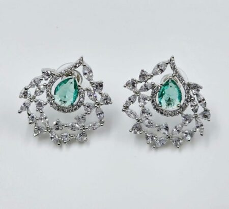 Naira Halo Stud Earrings