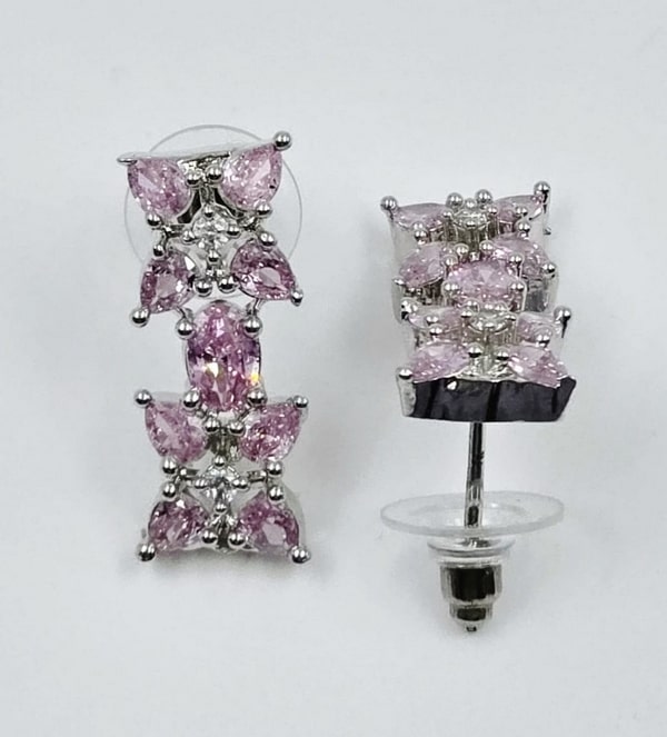 Icy Bloom Drop Earrings - Image 6