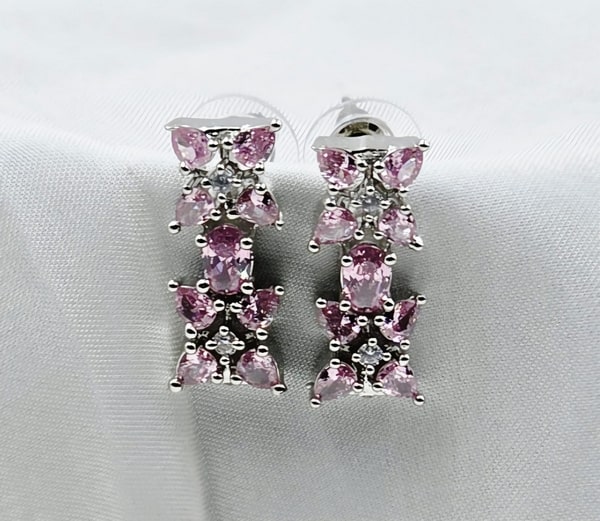 Icy Bloom Drop Earrings - Image 8