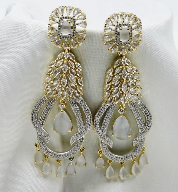 Opaline Blaze Dangle Earrings - Image 4