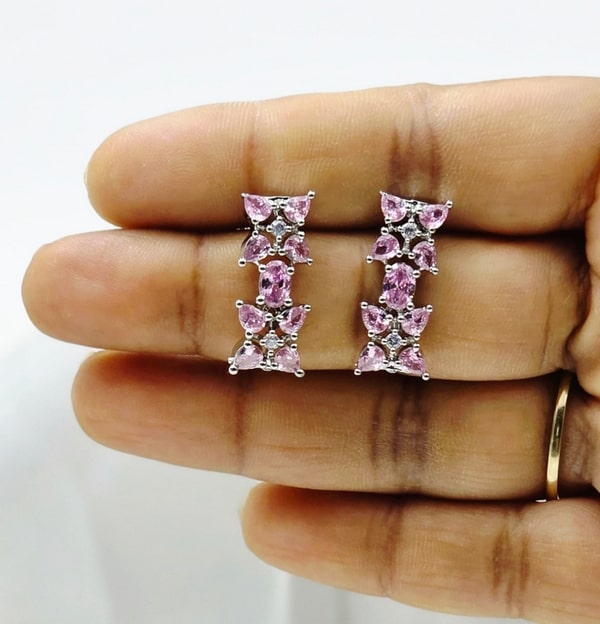 Icy Bloom Drop Earrings - Image 7