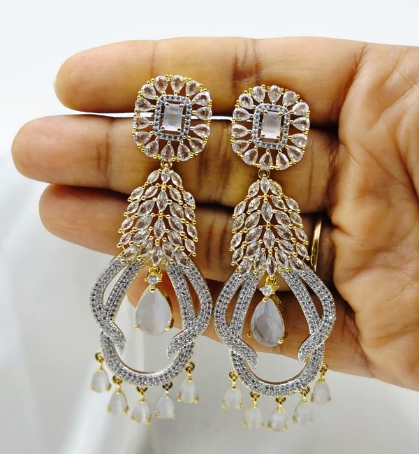 Opaline Blaze Dangle Earrings - Image 3