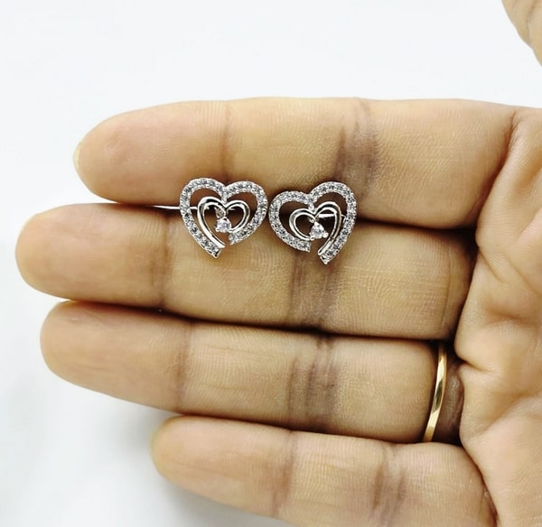Entwined Hearts Studs - Image 3