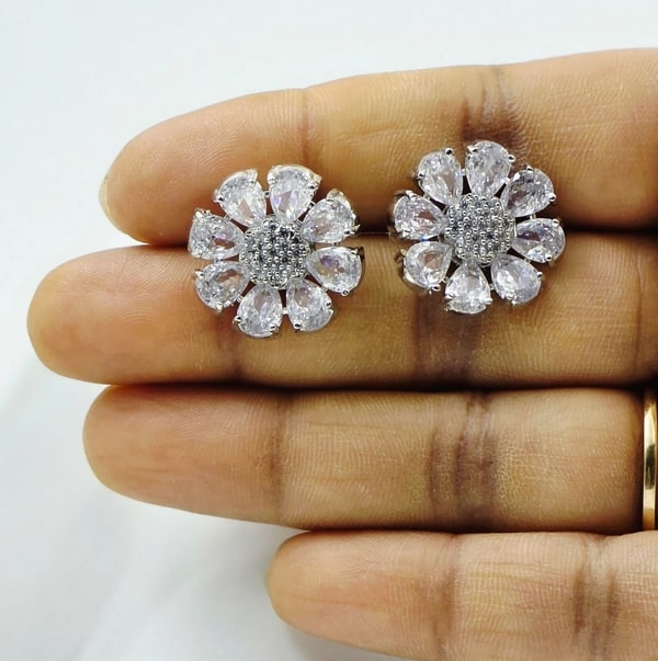 Snow Blossom Studs - Image 7