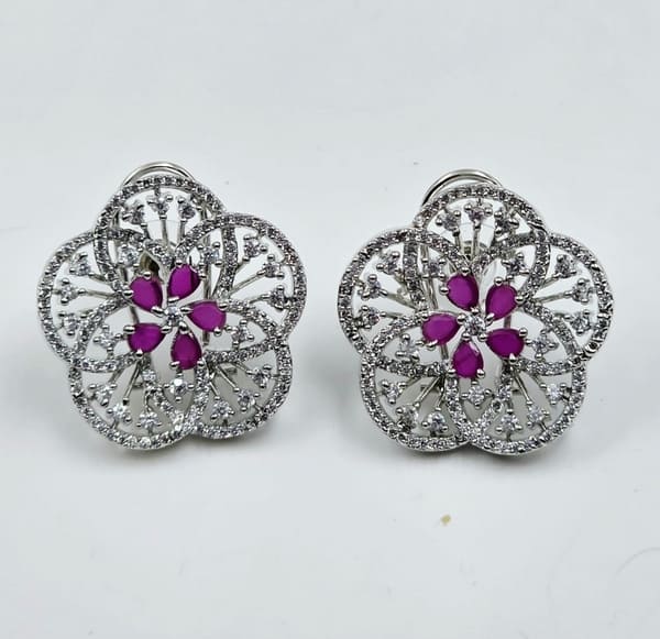Rooh Gulabi Blossom Studs