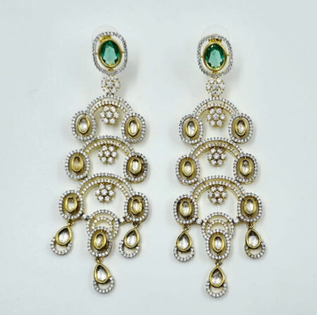 Maharani's Emerald Chandelier Earrings