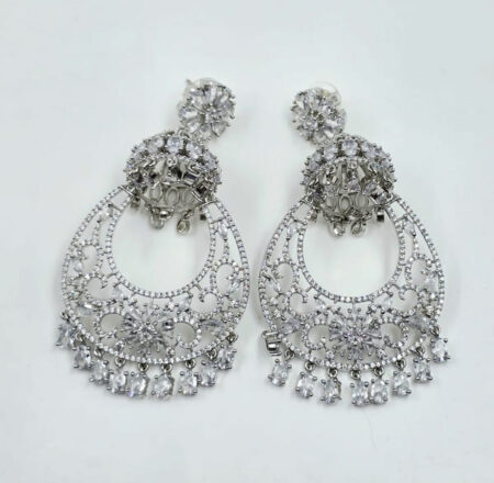 Silver Filigree Jhumka Chandbalis