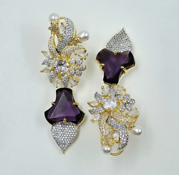 Starlit Cascade Drop Earrings - Image 6