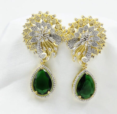 Zarina Emerald Bloom Earrings