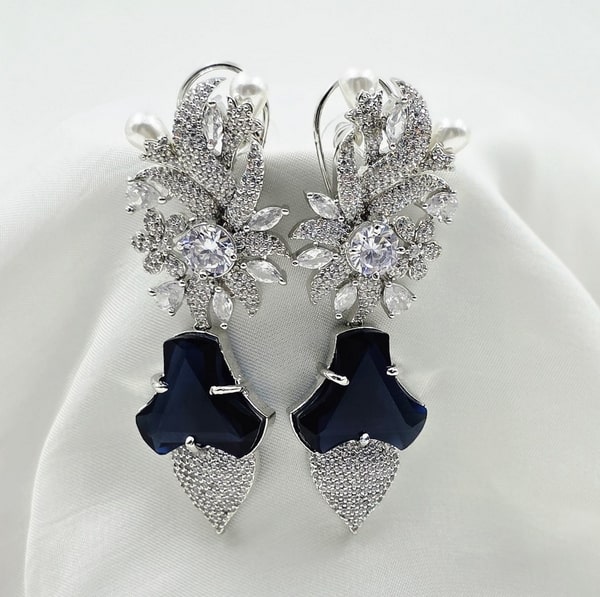 Starlit Cascade Drop Earrings - Image 4