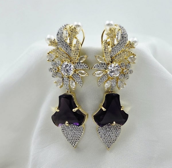 Starlit Cascade Drop Earrings - Image 8