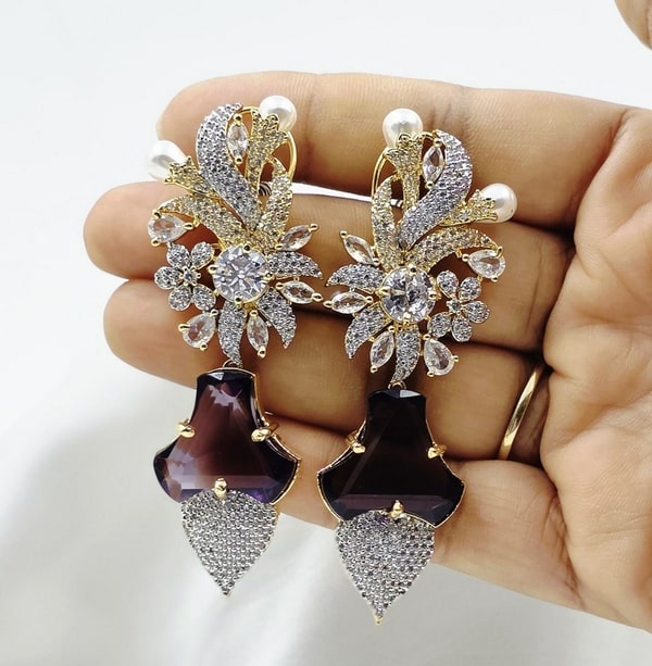 Starlit Cascade Drop Earrings - Image 7