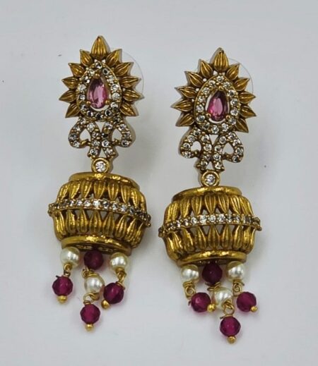 Aadhira Rosé Jhumkas