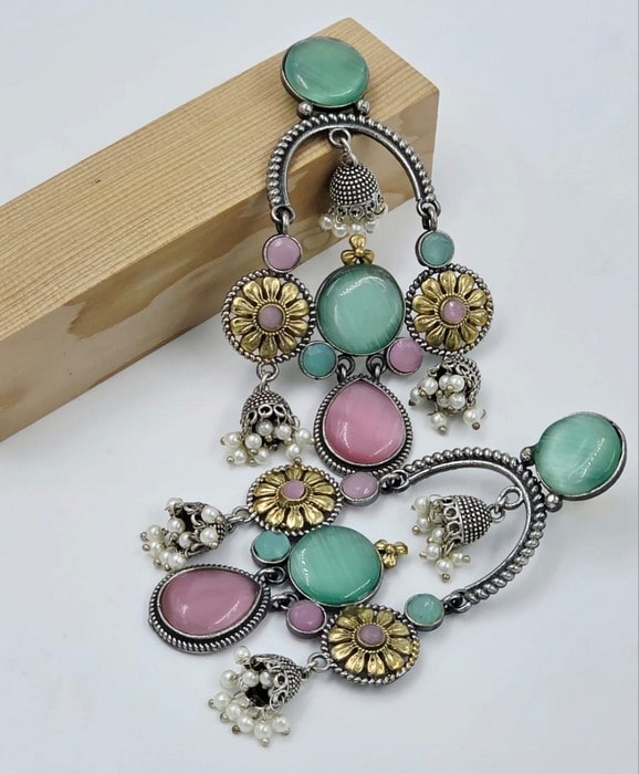 Boho Gulbahar Chandbalis - Image 2