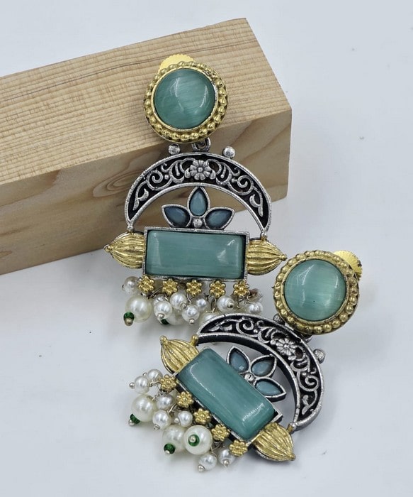 Mint Arches Earrings - Image 3