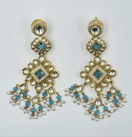Peacock Radiance Statement Earrings