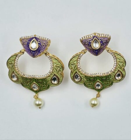 Royal Gulmohar Meenakari Earrings