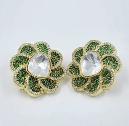 Naaz Floral Statement Studs