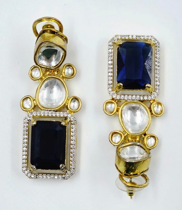 Rajasi Blue Drop Earrings - Image 3