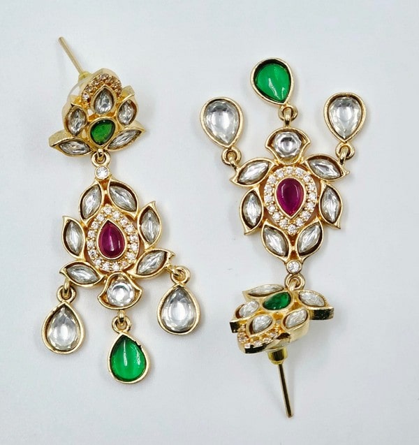 Kynaa Floral Dangle Earrings - Image 3