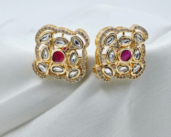 Sitara Rouge Studs - Image 5