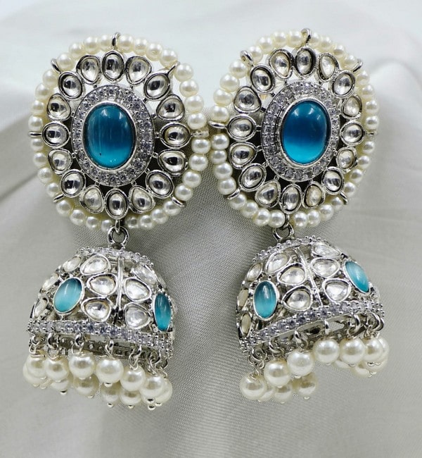 Neela Noor Jhumkas - Image 2